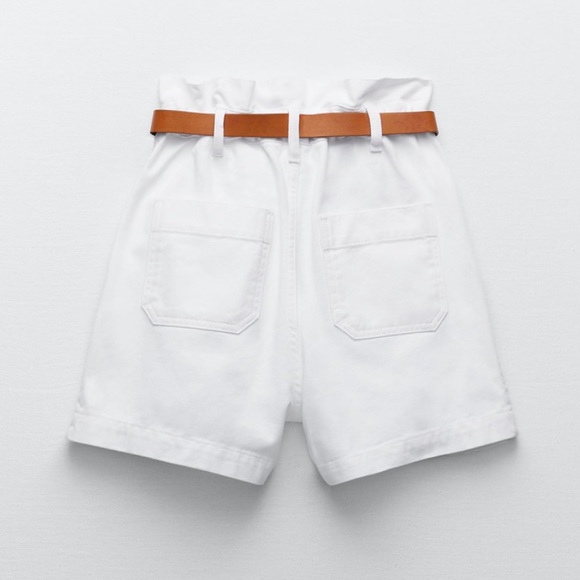 High waisted belted shorts - Picture 3 of 3